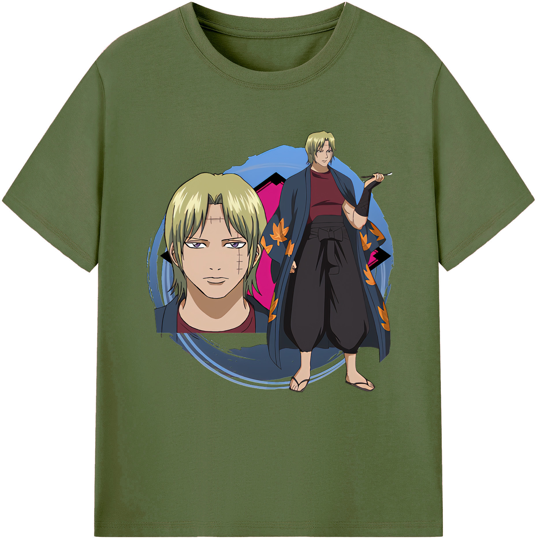 （画像用） ぎんたま 坂田銀時（さかたぎんとき） 神楽 志村新八（しむら しんぱち） GINTAMA Sakata Gintoki Kagura Shimura Shinpachi 綿100％半袖Tシャツ（フロントプリント）
